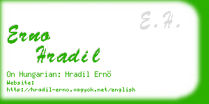 erno hradil business card